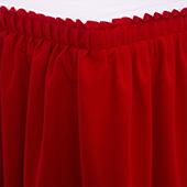 Table skirt -14' x 29" Velour Decorator  12 OZ  - Many Color options