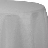 White - Designer Glitz Linen Broad Tablecloth by Eastern Mills - Many Size Options