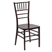 EnvyChair™ Elegant Resin Chiavari Chair - Mahogany